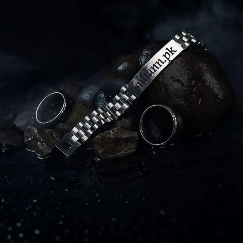Engraved Name Bracelet + Free Ring Just 1199!